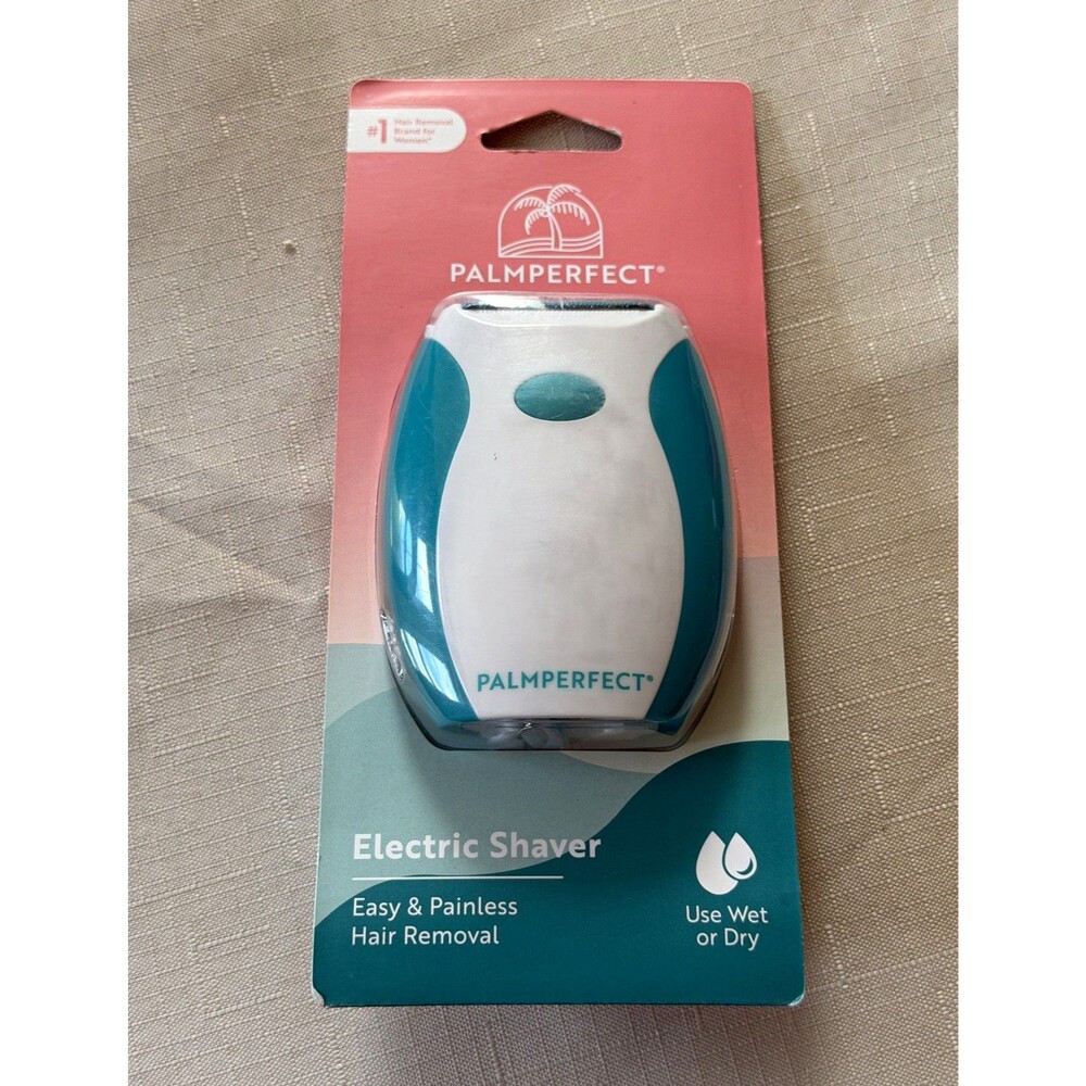 Palmperfect 3801 Wet/Dry Water-Resistant Foil Body Shaver Battery White/Teal